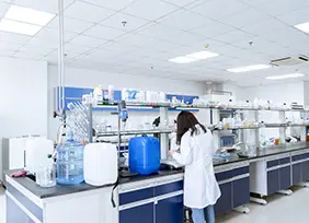 Quality control laboratory testing formulas and samples for OEM household cleaning products.