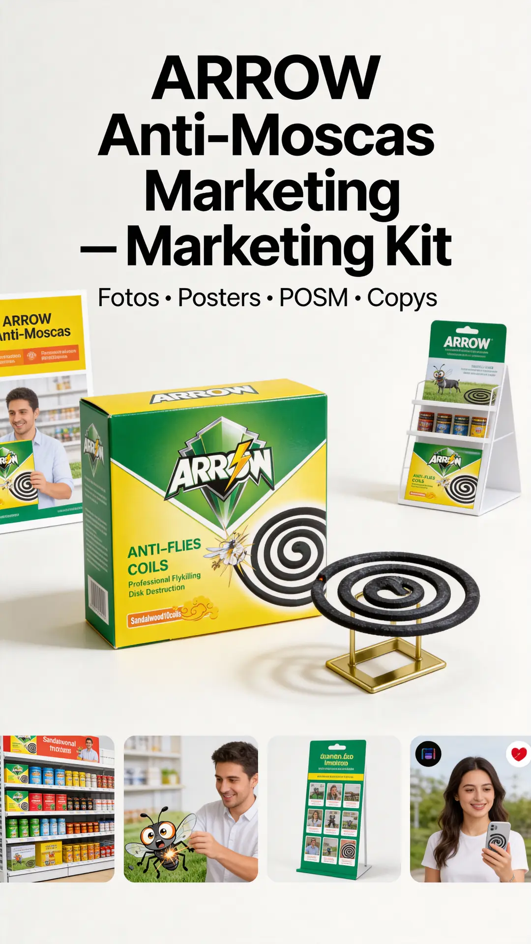 ARROW Anti-Flies Coils Marketing Kit cover image with packshot and coil disc