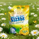 jimeng-2026-02-05-6454-一袋 CLEACE 洗衣粉 1kg 塑料袋包装，自立袋结构，顶部带白色旋盖，袋体....webp