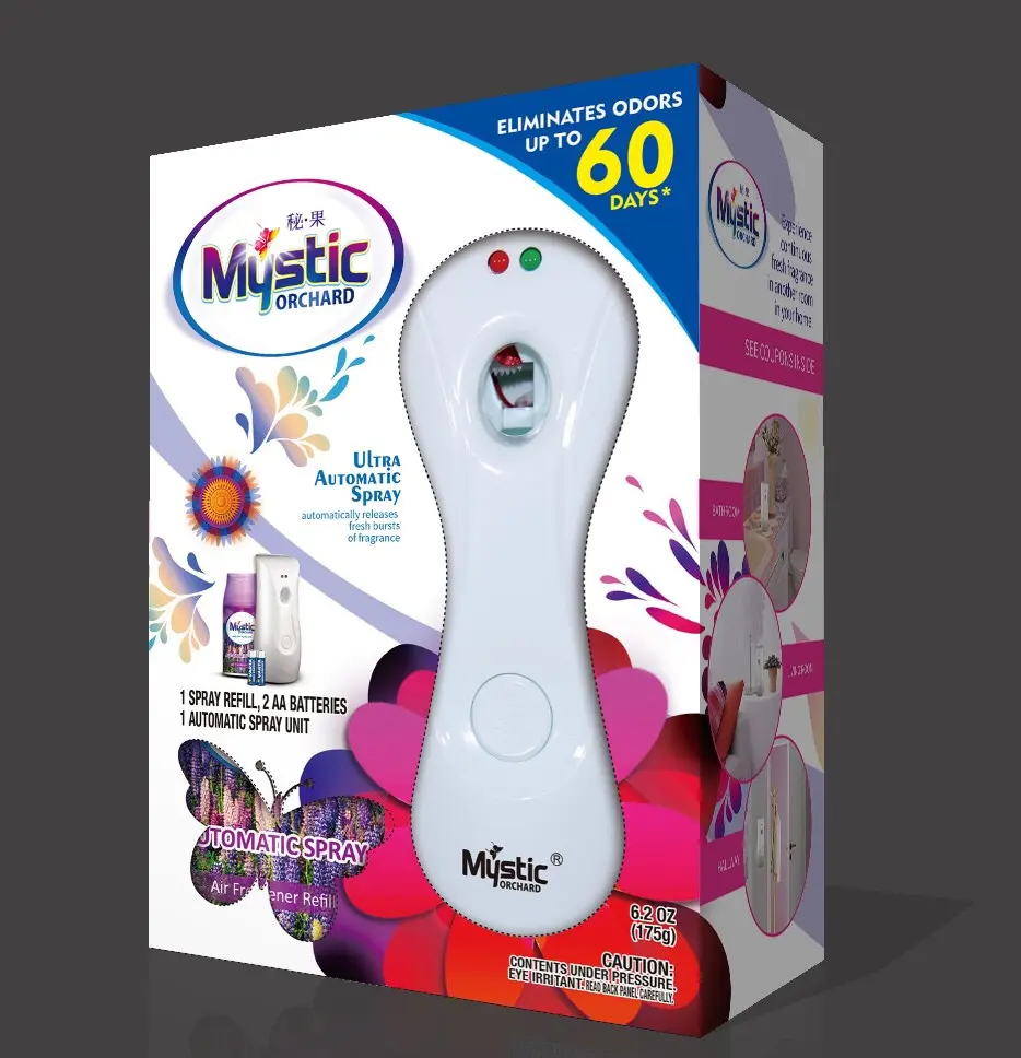 Mystic Orchard Ultra Automatic Spray Machine +1 250ml Refilled Air freshener Set