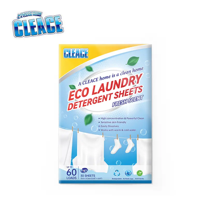 [LS030CL] Eco Laundry Detegent Sheets CLEACE™️ 30sheets