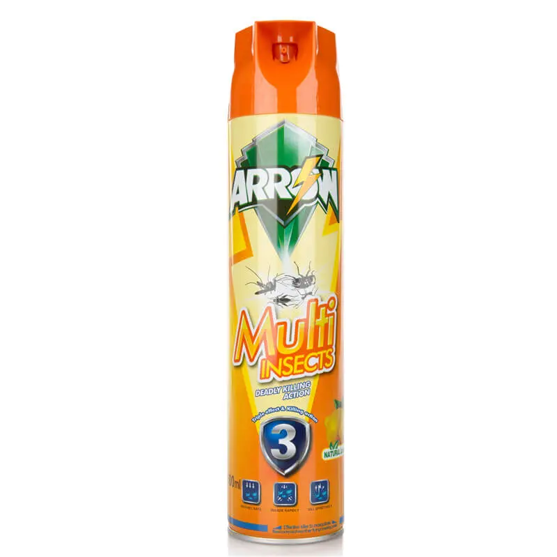 ARROW Multi-Insecticide Spray 600ml Multi-Insects Lemon/Jasmine (Natural Lemon)