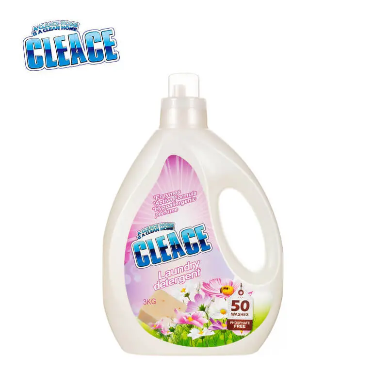 Laundry Liquid Perfumed Laundry Detergent Phosphate Free CLEACE™️ (Green Meadow Blossom)